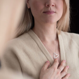 Verižica srce iz finega srebra